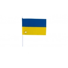 флажок "УКРАИНА" (ткань габардин) с присоской (10см*15)