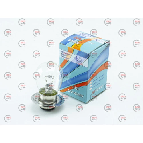 лампа тракторна проста у фару 2-конт. 24В КВАНТ