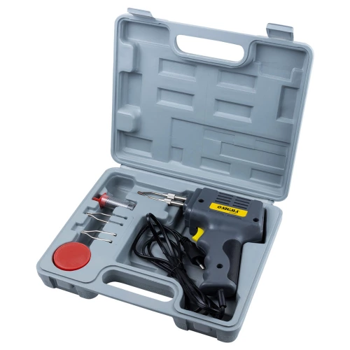 паяльник импульсный 200Вт + аксессуары 5шт (кейс)