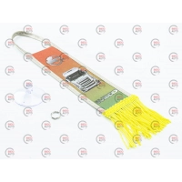 сувенір на дзеркало "Вимпел Iveco" прямокутний смугою (фура, емблема, бахрома знизу)