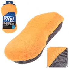 губка из микрофибры для мойки автомобиля  24х11х5,5 Vitol