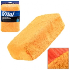 губка из микрофибры для мойки автомобиля "перчатка"  20х14х7 Vitol
