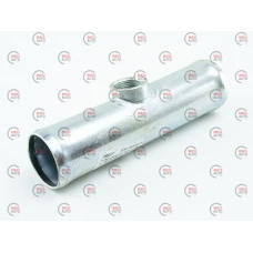 патрубок радиатора ГАЗ-3110 метал прямой под ТМ-108  15см отцинк.