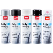 фарба аерозоль APP Rally Color Spray 600мл чорний блиск