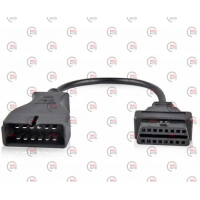 переходник с OBD2 16pin мама на GM 12pin папа GM12 Daewoo Lanos Sens (Еврокар)