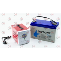КОМПЛЕКТ блок безперебійного живлення (UPS) Trivas EAP ULTIMATE 500W (800VA)+ АКБ GEL Euroone 100Ah