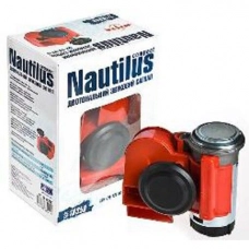 сигнал возд. улитка Nautilus compaсt 12V с компр.2 тона красный Vitol
