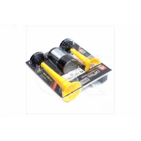 сигнал возд. 2-дудки 12V  165/215мм с компр. желтый Dk