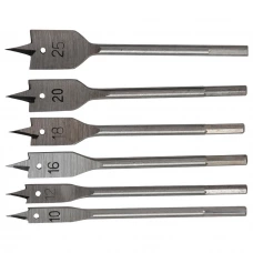 набір пір'яних свердел по деревені 10, 12, 16, 18, 20, 25 мм (6 шт)