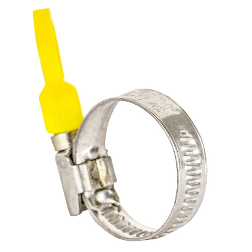 хомут нержавеющий  9мм  16-27мм "с бабочкой"