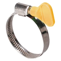 хомут нержавіючий  9мм  20-32мм "з метеликом"