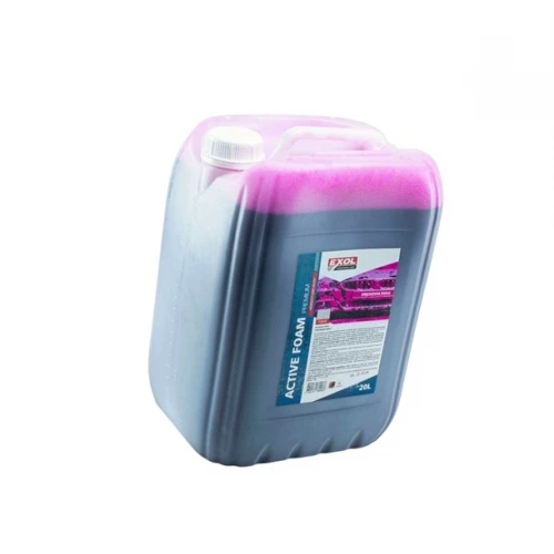 автошампунь Exol активная пена Premium Pink с розовой окраской пены 20л