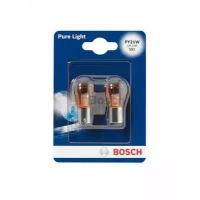 лампа  A 12V 21W BOSCH Yellow смещен.цоколь (2шт)