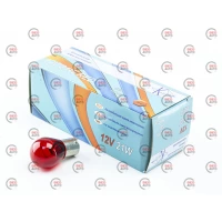 лампа  A 12V 21W КВАНТ RED прямий цоколь