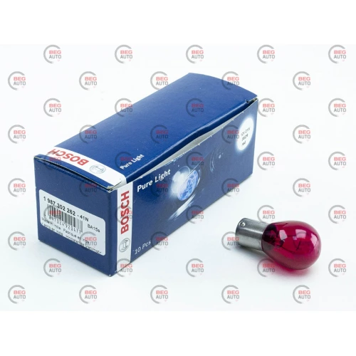 лампа  A 12V 21W BOSCH Red