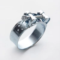 хомут оцинкованный "силовой"  24мм Apro  80-85мм