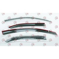 вітровик Honda Accord  8 сед 2008-2015 (скотч) TopVisor  з хром. молдингом