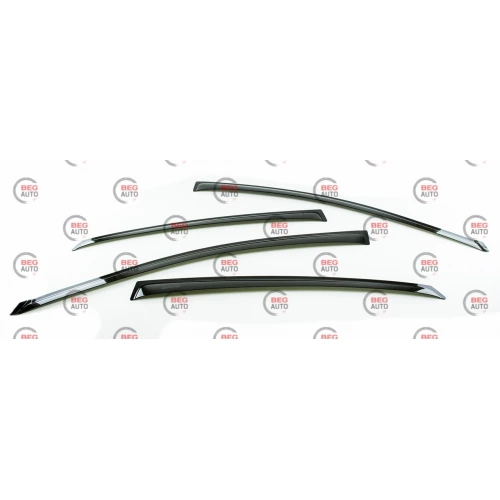 ветровик Hyundai Accent сед 2010-2017, Solaris (скотч) ANV