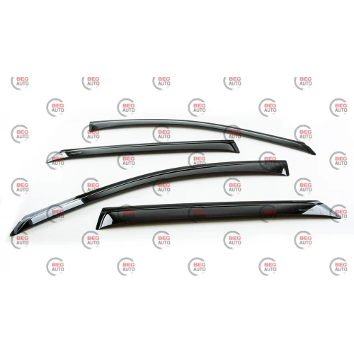 ветровик Hyundai Santa Fe 2012-2018 (скотч) ANV