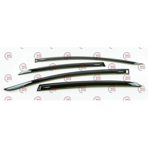 ветровик Hyundai Sonata 2014-2019 (LF) (скотч) ACRYL-AUTO