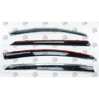 вітровик Kia Optima / K5 2011-2015 (скотч) TopVisor  з хром. Молдингом