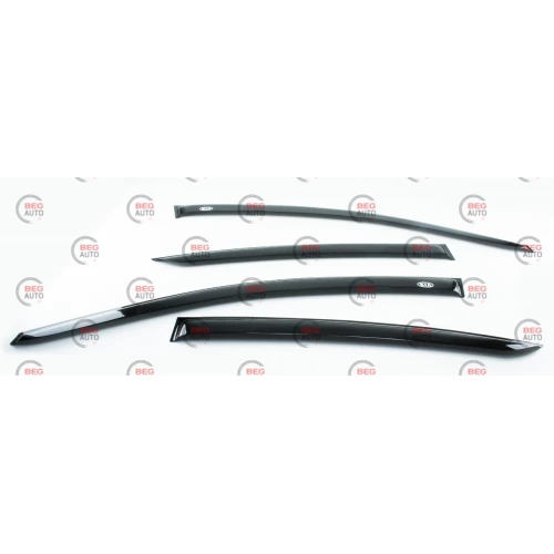 ветровик Kia Rio III сед 2011-2017 (скотч) AV-Tuning