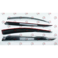 вітровик Kia Sportage IV 2015-2021 (скотч) TopVisor  з хром. Молдингом