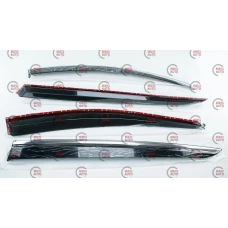 вітровик Kia Sportage IV 2015-2021 (скотч) TopVisor  з хром. Молдингом