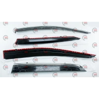 вітровик Lexus RX III 350 2015->  (скотч) TopVisor  з хром. Молдингом