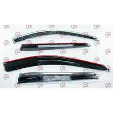 вітровик Mazda CX-5 2017->  (скотч) TopVisor  з хром. молдингом