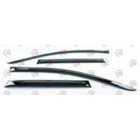 ветровик Mitsubishi Outlander II XL 2006-2012 (скотч) AV-Tuning
