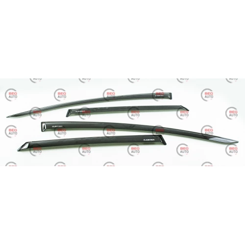 ветровик Opel Astra J сед 2012-2015  (скотч) ACRYL-AUTO