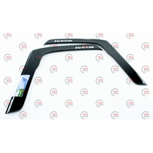 ветровик Opel Movano 1998-2010 (скотч) Г-образный AV-Tuning