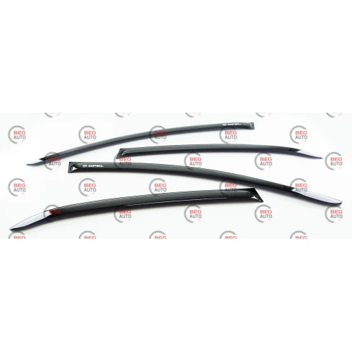 ветровик Opel Vectra C сед 2002-2008 (скотч) AV-Tuning