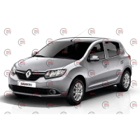 ветровик Renault Sandero II 2013-2018 (скотч) AV-Tuning