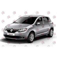 вітровик Renault Sandero II 2013-2018 (скотч) AV-Tuning