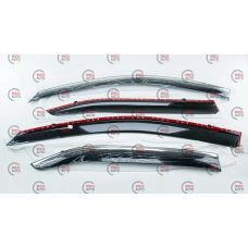 вітровик Toyota Camry XV 40 2006-2011 (скотч) TopVisor  з хром. молдингом
