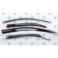 вітровик Toyota Camry XV 50 (EUR/USA), XV 55 (EUR) 2011-2017 (скотч) TopVisor  з хром. молдингом