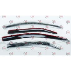 вітровик Toyota Camry XV 50 (EUR/USA), XV 55 (EUR) 2011-2017 (скотч) TopVisor  з хром. молдингом