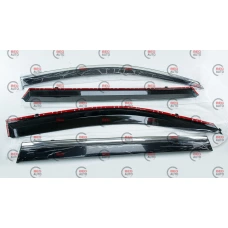 вітровик Toyota Highlander 2013-2019 (скотч) TopVisor  з хром. молдингом