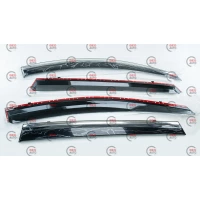 вітровик Toyota RAV 4 IV 2013-2018  (скотч) TopVisor  з хром. молдингом