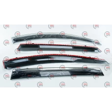 вітровик Toyota RAV 4 IV 2013-2018  (скотч) TopVisor  з хром. молдингом