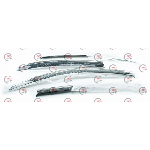 ветровик Volkswagen Passat B7/B8 (USA) сед 2010-2018 (скотч) TopVisor  c хром молдингом
