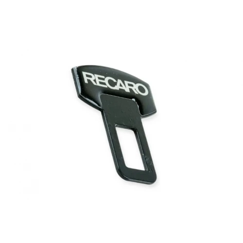 заглушка ремня безопасности металл - силикон  Recaro