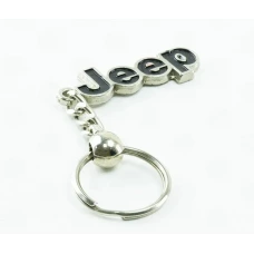 брелок JEEP металевий на ланцюжку "напис JEEP"