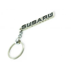 брелок SUBARU металевий на ланцюжку "напис SUBARU"