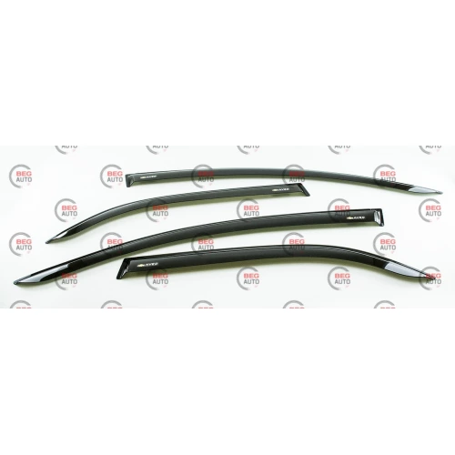 ветровик Chevrolet Aveo I,II (T200) сед 2002-2008 (скотч) ACRYL-AUTO