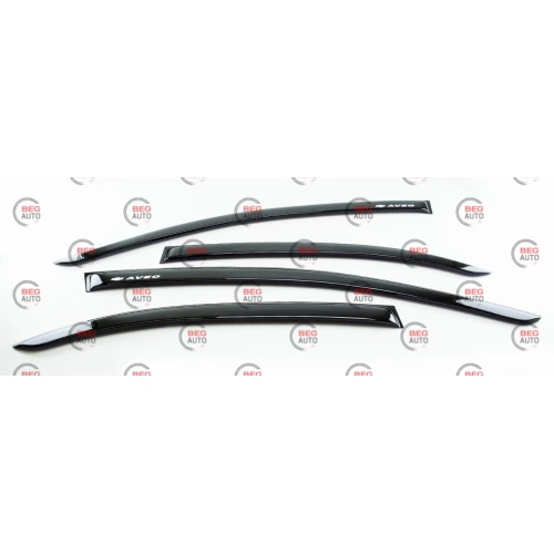 ветровик Chevrolet Aveo III (T250), Vida сед 2006-2012 (скотч) AV-Tuning