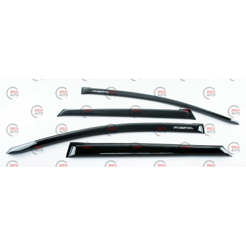 ветровик Ford Fiesta хетч 5d 2002-2008 (скотч) AV-Tuning