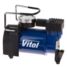 компрессор Vitol  10атм/ 37л/14А/1м шланг/прикур/сумка